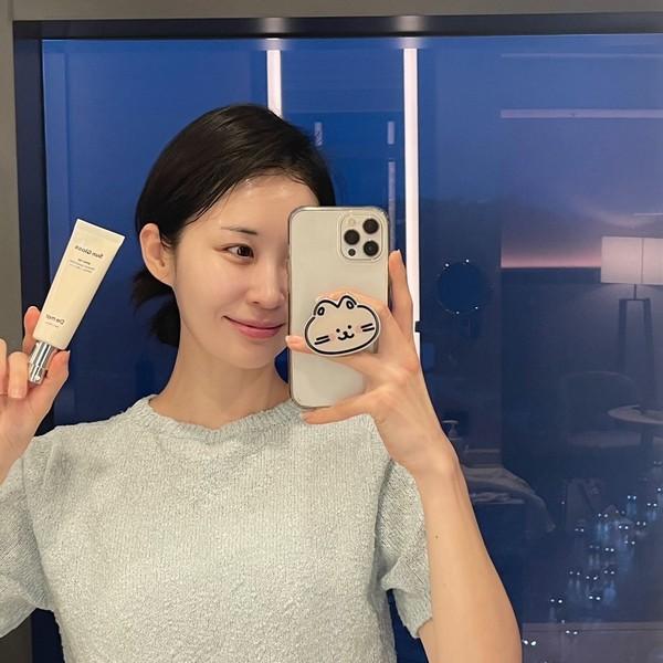 선크림 바르기 챌린지